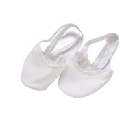 Zapatillas de Ballet Soft, Half Sole Dance Shoes Leather Cloth For Multiple Styles Multicolor Sizes(White,L(38-39))