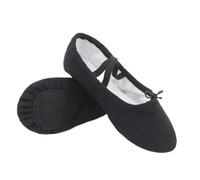 Zapatillas de Ballet Soft, Soft Cotton Canvas Ballet Slippers For Young Dancers, Multicolor, Multiple Sizes(Beige,28 EU)