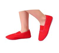 Zapatillas de Ballet y Danza para Niñas con Flexible Sandalias Informales Transpirables para Bebés y Niños Pequeños (Red, 28 Little Child)
