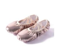 Zapatillas de ballet Zapatillas de ballet cuero con suela plana for niñas, cordones, for practicar (niñas pequeñas, grandes y mujeres) para niña(Pink,38)