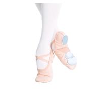 Zapatillas De Ballet Zapatillas de Yoga y Gimnasia Profesional for Mujer, con Suela Tres Aberturas, Danza clásica, Malla elástica Empalme Ballet Actuación(Beige,40)