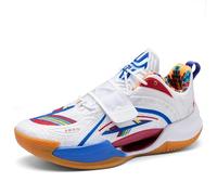 Zapatillas de Baloncesto for Hombre Ligeras y duraderas for Partidos de Entrenamiento Deportivo al Aire Libre(White-9,43 EU)