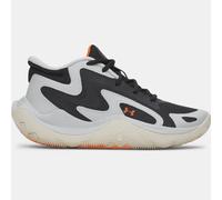 Zapatillas de baloncesto Under Armour Jet '25 para niño/a (5-11 años) Halo Gris / Negro / Team Naranja 38