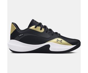 Zapatillas de baloncesto Under Armour Lockdown 7 Low unisex Negro / Metalico Oro / Negro 44.5