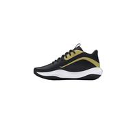 Under Armour UA Lockdown 7 Zapatillas de baloncesto para hombre y mujer, deportivas unisex con mediasuela de EVA, color negro/negro/dorado metálico