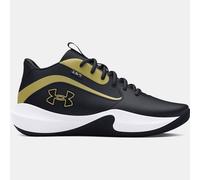 Under Armour Zapatillas de baloncesto UA Lockdown 7 – Unisex, mediasuela EVA, negro/dorado metálico