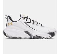 Zapatillas de baloncesto Under Armour Lockdown 8 unisex Blanco / Blanco / Metalico Oro 50.5
