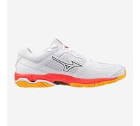 Mizuno WAVE PHANTOM 3 Zapatillas de balonmano Blanco/Fiery Coral 2/Citrus Mujer/Hombreo Talla 45