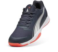 PUMA Eliminate Turbo Handball Calzado Unisex, Calzado, Parisian Night/Blanco/Glowing Rojo, 45 45