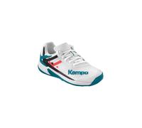 Zapatillas de balonmano kempa wing 2.0 infantil blanco/cyan 35.5
