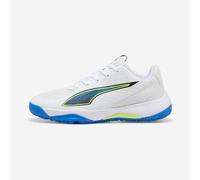 Zapatillas de balonmano Niño - PUMA Accelerate 4 JR blanco/azul/rojo 37