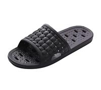 Zapatillas de baño antideslizantes para hombre y mujer, diseño de oso de papá, Black, 39 2/3 EU