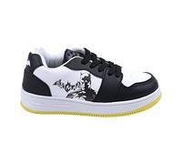Zapatillas de Batman - Color Blanco y Negro - Talla 34 - Cierre con Elásticos - Zapatillas Deportivas Infantiles Bajas con Suela PVC - Producto Original Diseñado en España