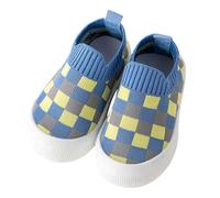 Zapatillas de Bebé con Suela Blando para Primeros Pasos Transpirables y Cómodas en Estilo Informal Diario (Blue, 12)