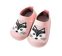 Zapatillas de bebé para aprender a andar, divertidas, zapatillas para bebé, zapatos de vestir para niñas, suaves, zapatillas de estar por casa talla 24, zapatos descalzos para niños, calcetines