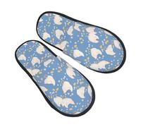 Zapatillas De Casa Aves De Corral De Granja Pantuflas Mujer Lavable Antideslizantes Zapatillas, Para Viaje, Interior Y Exterior, Hotel, L