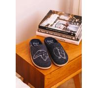 Zapatillas de casa de hombre inspiradas en la obra de Salvador Dalí en azul marino | SOMNI 43 MARINO