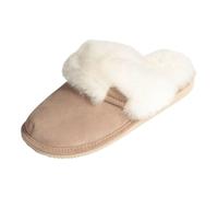 Hollert Zapatillas de casa Malibu Piel de cordero para mujer