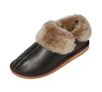 Zapatillas De Casa De Piel De Cordero - ZAPATOS De PIEL JUNGLE Marrones