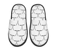 Zapatillas De Casa Deporte De Palo De Hockey Pantuflas Lavable Invierno Zapatillas, Para Viaje, Interior Y Exterior, Hotel, L