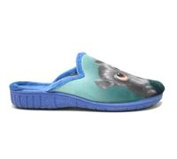 Zapatillas de casa destalonadas X-Patri 911 con Estampado de Perrito en Azul - Mujer Color: Azul Talla: 36