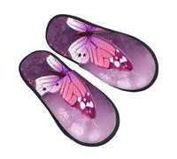 Zapatillas De Casa Estampado Mariposa Rosa Zapatillas Casa Ligero Pantuflas Invierno Mulliditas Pantuflas Para Mujer Adulto Hotel L