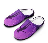 Zapatillas de casa Falling In The Real World para mujer, cálidas zapatillas de forro polar para el hogar, para invierno, para interior y exterior.42-43