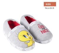 CERDÁ LIFE'S LITTLE MOMENTS, Chaussons Maison Garçon d'hiver Amusantes de Taz avec Intérieure Fourée et Semelle antidérapant, gris, 32 EU