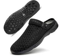 Zapatillas de Casa Hombre Zuecos y Mules Mujer Zapatos de Jardín Pantuflas de Piscina Chancletas Transpirables Verano Negro 41
