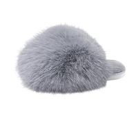 Zapatillas de casa ligeras para mujer, zapatillas de felpa grandes, monocromáticas con suela suave, ideales para el invierno, zapatillas cálidas en diferentes colores., gris, 36 EU