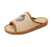 Zapatillas de Casa Mujer JAF - Ultraligeras, Transpirables, Suela EVA Antideslizante, Pantuflas Interior 35-41 (Beige Abierto, 37, Sistema tallas calzado EU, Adulto, Mujer, Números, mediano, 37)