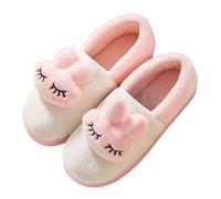 Zapatillas de casa mullidas de fieltro para mujer, invierno, felpa, pantuflas para mujer, cálidas, cómodas, antideslizantes, unisex, forradas, suaves, cerradas, ortopédicas, Rosa., 38 EU