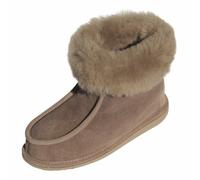Hollert Zapatillas de casa Adam piel de oveja cálidas para mujer