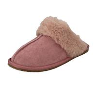 Zapatillas De Casa Para Damas Clarks Warm Lux Con Puño De Piel Sintética