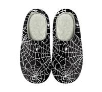 Zapatillas de casa para terror de Halloween, zapatillas felices, acogedoras zapatillas espeluznantes para interiores y exteriores, zapatillas de casa de Navidad, zapatillas de vacaciones, pantuflas