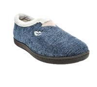 Zapatillas de casa - PLUMAflex Muy cómodas con Plantilla Transpirable, Azul, 40