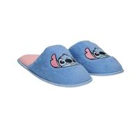 ARTESANÍA CERDÁ Pantuflas Stitch Azul T34/35 – Licencia oficial, cómodas, suaves y antideslizantes