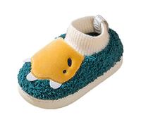 Zapatillas de casa Unisex para niñas y niños, Zapatillas cálidas de casa de Dinosaurios para bebés y niños pequeños, Zapatos de Interior de Invierno Forrados.17#A