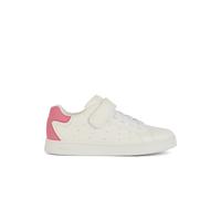 Geox J Eclyper Girl A, Zapatillas, Color Blanco Fucsia, 34 EU