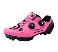 Zapatillas De Ciclismo para Mujer Zapatillas para Bicicleta De Montaña Y Carretera Compatibles con Calas Giratorias Cerradas Ligeras,B,37 EU
