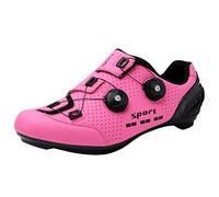 Zapatillas De Ciclismo para Mujer Zapatillas para Bicicleta De Montaña Y Carretera Compatibles con Calas Giratorias Cerradas Ligeras,A,38 EU