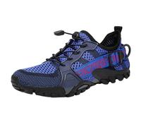 Zapatillas de confort unisex Elevateshoes Transpirables Zapatillas de running Slip On Trainers Lightweight Fitness Zapatillas de ocio Zapatillas de deporte al aire libre Fitness Transpirables, azul