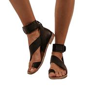 Zapatillas de corrección de pies, Chanclas de férulas de juanete de Cuero de PU, Sandalia de Playa Plana de corrección de Hallux Valgus del Dedo Gordo del pie