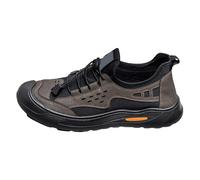 Zapatillas de correr para hombre, ajuste ancho, retro, ligeras, de malla, transpirables, cómodas, para exteriores, antideslizantes, para caminar, informales, boca poco profunda, calzado de playa para