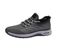 Zapatillas de correr para hombre amortiguadas, zapatillas deportivas para hombre, zapatillas de gimnasio, zapatillas de malla transpirables, antideslizantes, para caminar al aire libre, zapatillas de
