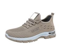 Zapatillas de correr para hombre amortiguadas - Zapatillas negras con cordones para hombre, zapatillas deportivas ortopédicas, informales, ligeras, cómodas, mocasines de senderismo, modernas
