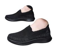 Zapatillas de correr para hombre con puente de una pierna, ligeras y con suela suave, ideales para ocio y deportes, zapatillas escolares para hombre, Negro , 45 EU