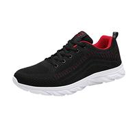Zapatillas de correr para hombre, con soporte de arco de malla, transpirables, ligeras, antideslizantes, atléticas, con cordones, ortopédicas, para senderismo, senderismo, cómodas zapatillas