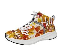 Zapatillas de correr para hombre, Hello Autumn, suela de goma, transpirables, cómodas, a la moda, Multicolor, 12 US