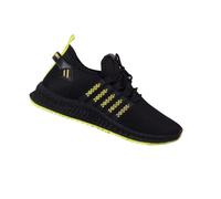 Zapatillas de correr para hombre, ligeras, de malla, transpirables, antideslizantes, informales, ajuste elegante, con cordones, para gimnasio, tenis, fitness, deporte, senderismo, senderismo y